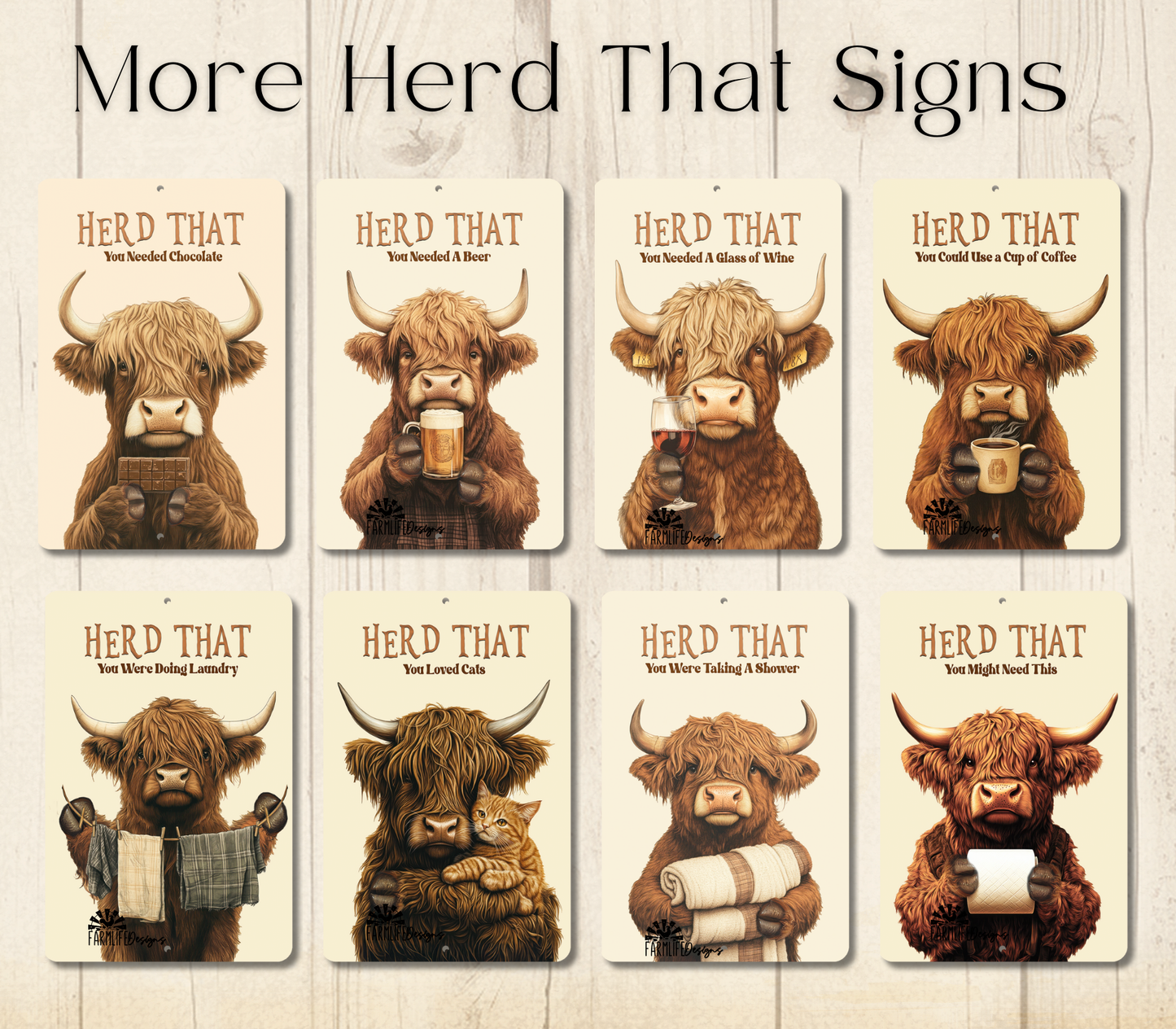 Highland Cow Herd That You Loved Sunflowers Funny Fluffy Cow metal tin 2 sizes