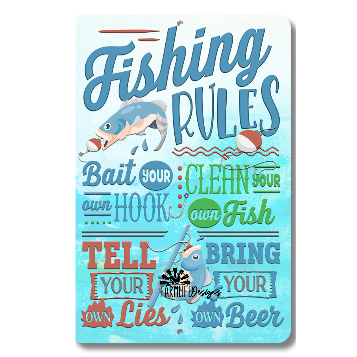 Fishing Rules, Fishing Sayings, fisherman gift