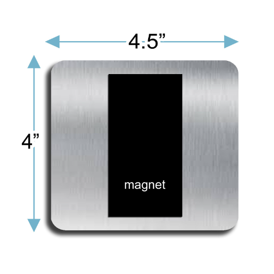 Flamingo Magnet - I Don't Give A Flock aluminum - 4.5"x4" pink flamingos blue