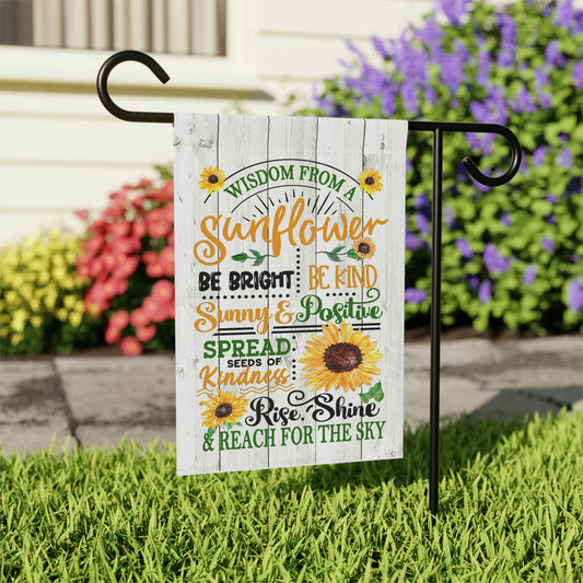 Wisdom from a Sunflower Garden Flag