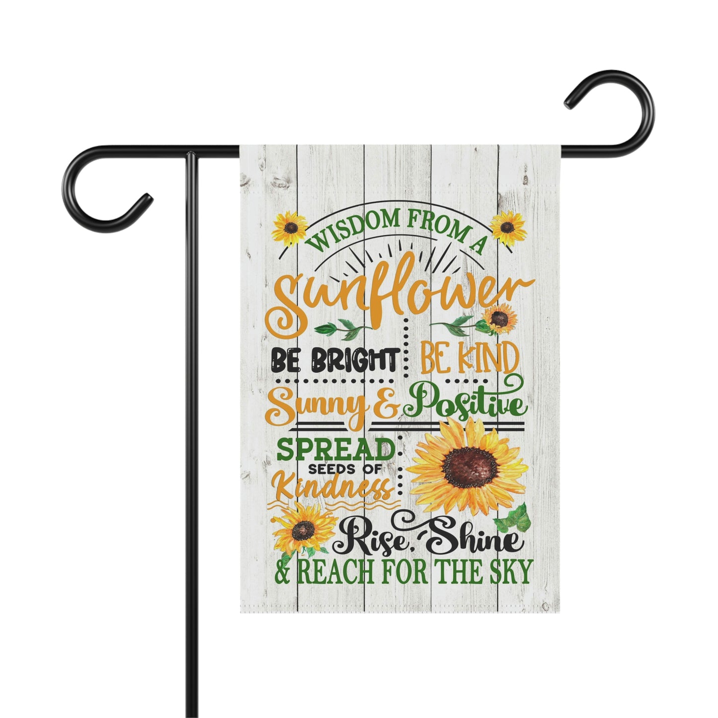 Wisdom from a Sunflower Garden Flag