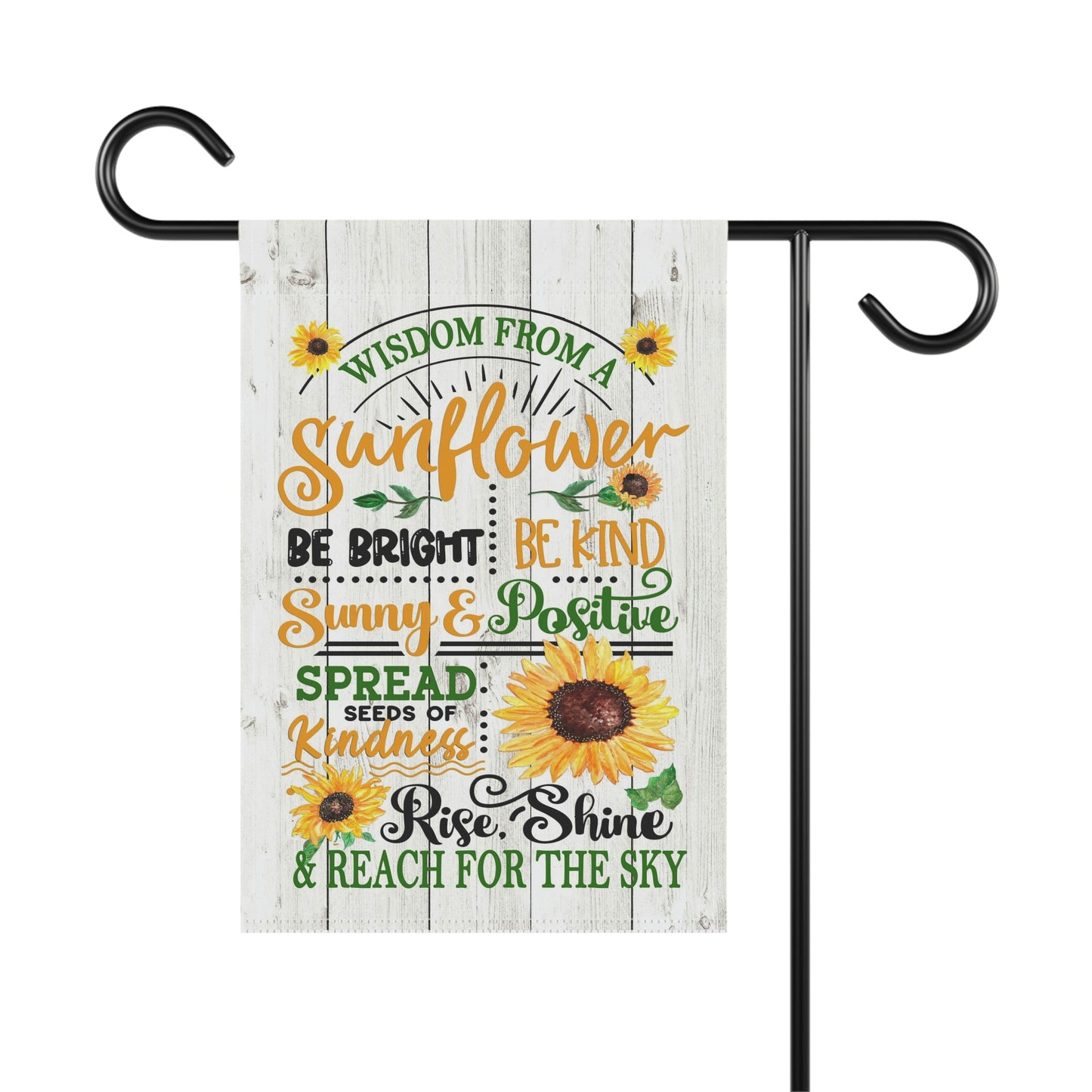 Wisdom from a Sunflower Garden Flag