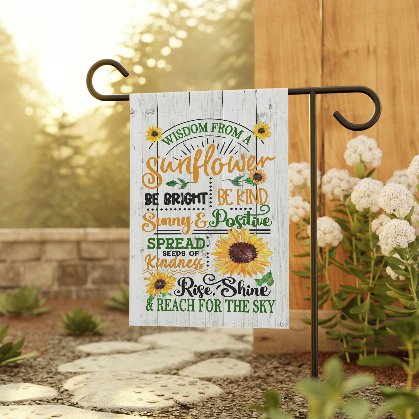 Wisdom from a Sunflower Garden Flag