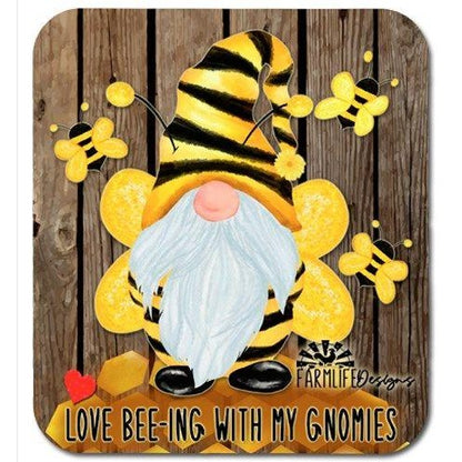 Gnome Bees Magnet - Love Bee-ing with My Gnomies