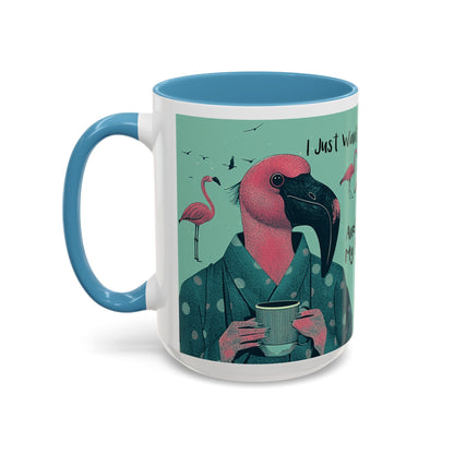 Flamingo Mug - Drink Coffee and Talk to My Flamingos