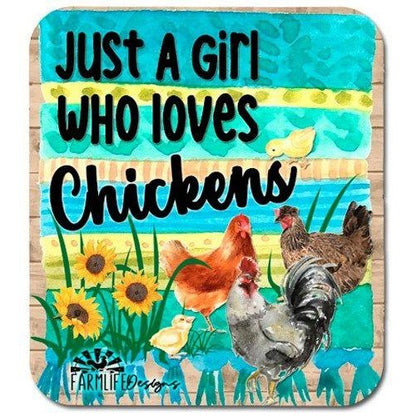 Chicken Magnet - Just a Girl who Loves Chickens