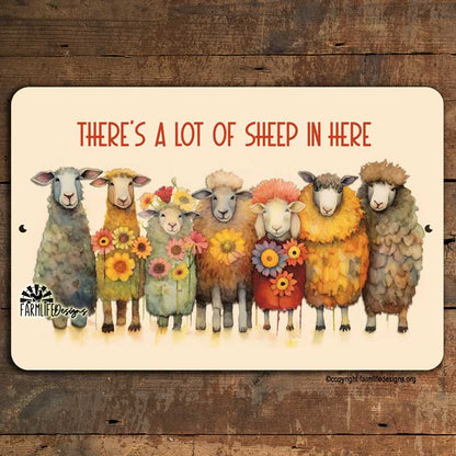 Sheep Sign, There's A Lot of Sheep in Here